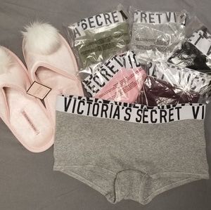 5 VS Boyshorts + Slippers (Medium)